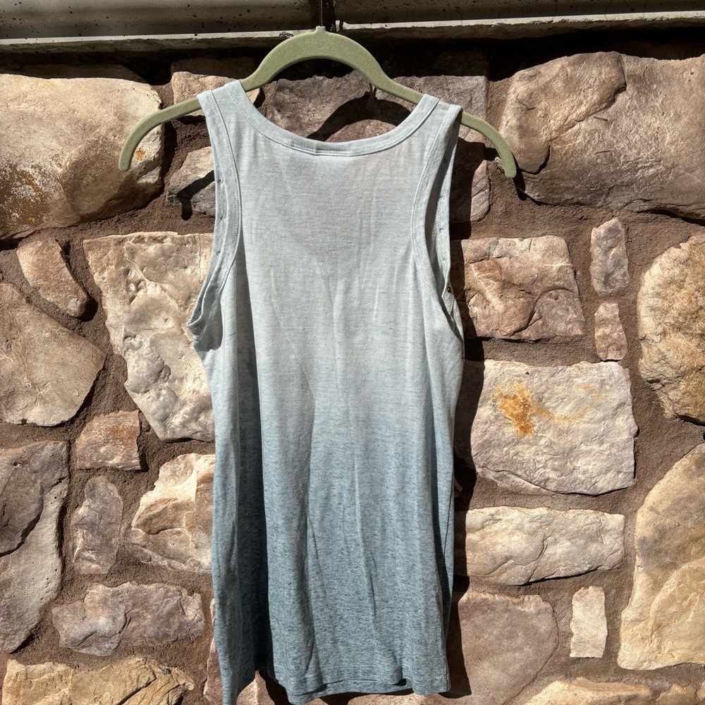 Harley Davidson Women’s Tank Top Studded Size Medium Light Blue Y2K - Picture 4 of 6